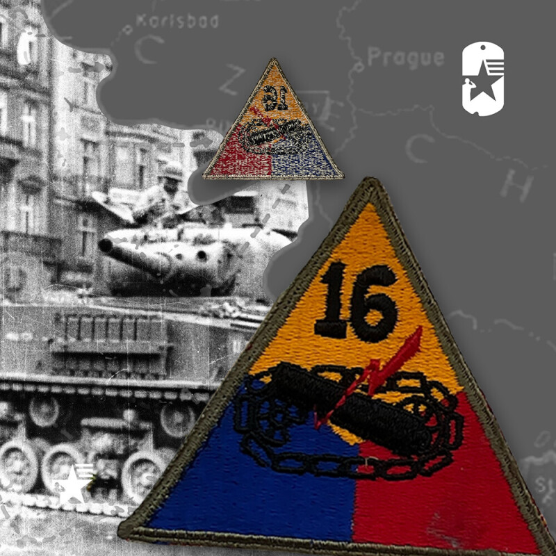 Originální nášivka US 16. obrněná divize
